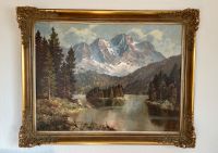 Gemälde „Der Eibsee im Wetterstein“ R. Calmann Bayern - Lindau Vorschau