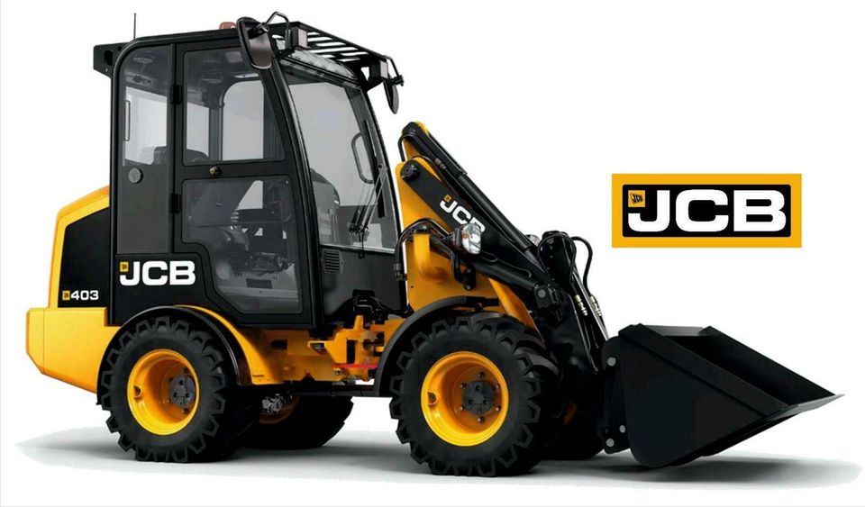 JCB Vermietung Verleih Miete Verkauf Bagger Radlader Rüttelplatte in Diez