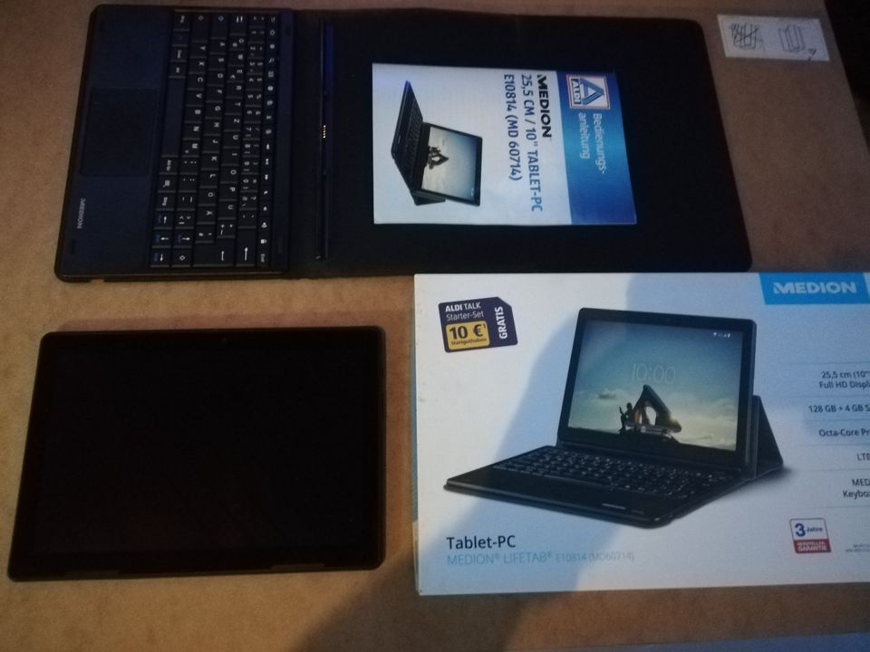 Medion Tablet PC (10") FHD (128GB + 4GB RAM) Octa-Core & tastatur in Viernheim