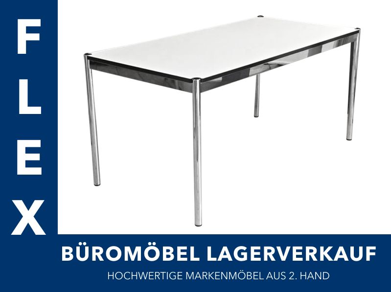 30x USM Haller Schreibtisch weiß/perlgrau 175x100cm (NP 1.225€) in Karlsruhe