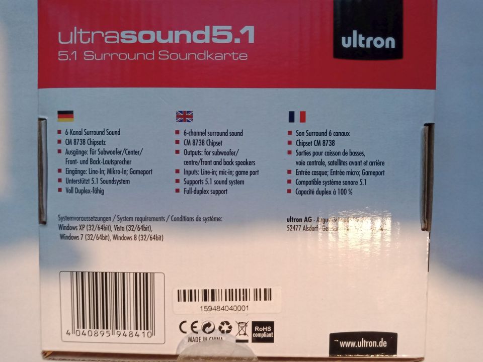 Soundkarte ultrasound5.1 (gebraucht) in Zwickau