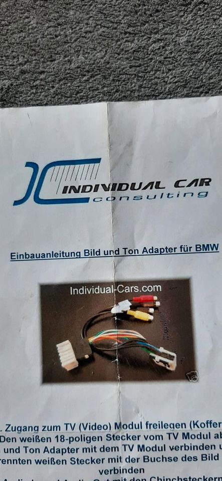 Audio Video DVD Adapter Kabel mit Bild & Ton BMW E38 E46 E39 X5 X in Marl