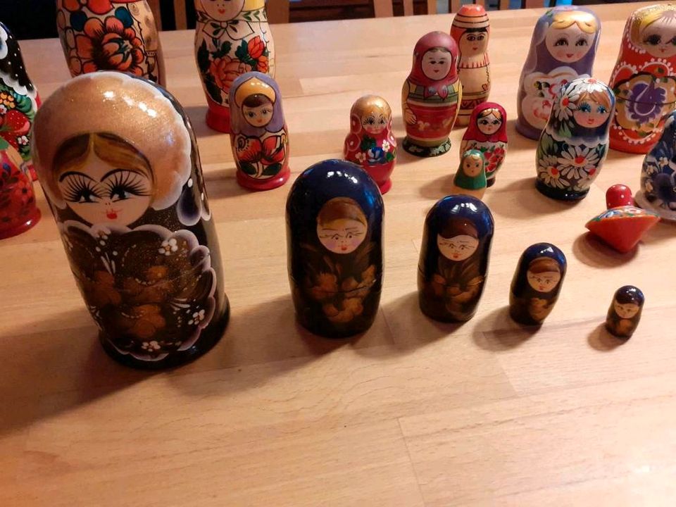 Matroschka Sammlung, russische Puppen, Babuschka,Holzpuppen, Deko in Wadern