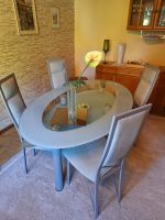 Tisch Glas und 4 Stühle, neuwertig elegant modern Hessen - Malsfeld Vorschau