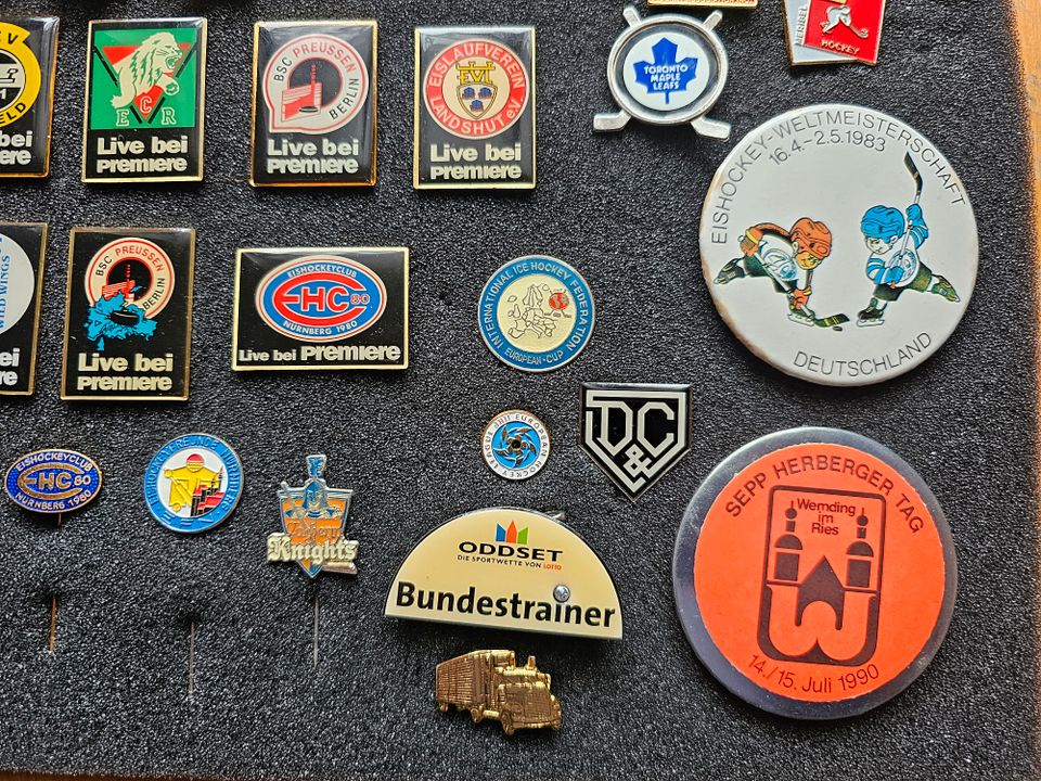 Eishockey Pins, WM Weltmeisterschaft, Olympia, NHL, DEB, DEL in Schwabach