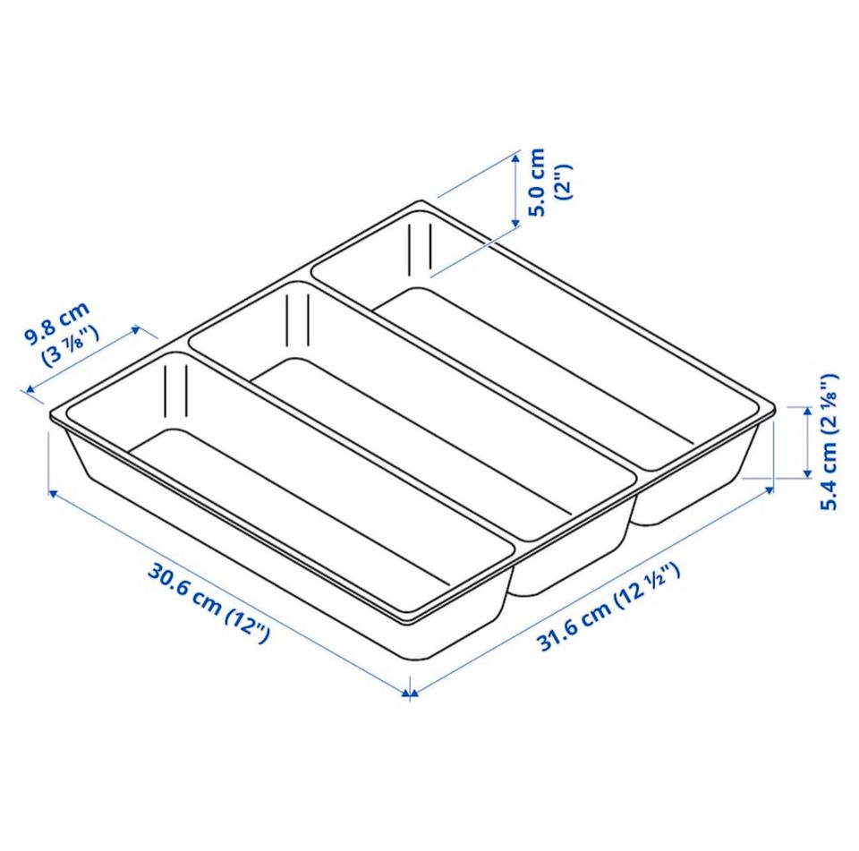 NEU Besteckkasten weiß Uppdatera IKEA 31x32  Schubladeneinsatz in Aichtal