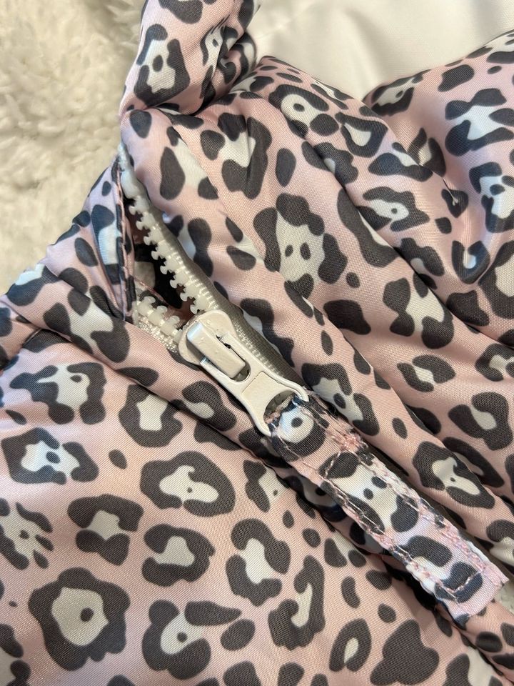 Leopard Gr. 62 Fußsack Schneesack Winter Wagensack rosa warm in Burgrieden