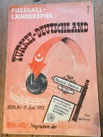 ORIGINAL Programmheft Fußball-Länderspiel BRD-Türkei 1951 Berlin - Lichtenberg Vorschau