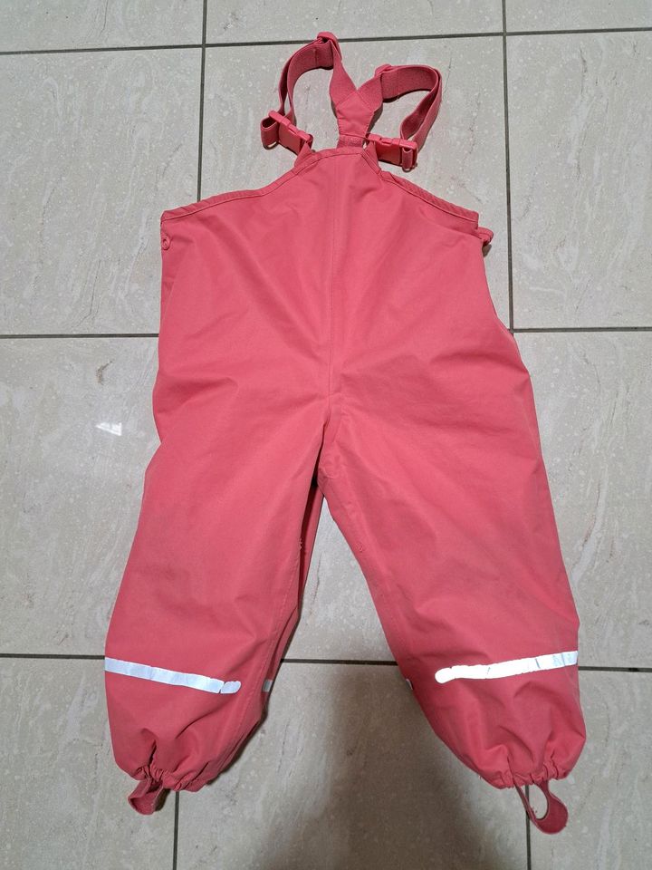 Matschhose gefüttert Regenhose Gr. 86 / 92 rosa in Hergensweiler