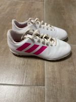 Adidas Fußballschuhe Kunstrasen Mädchen Gr. 34 weiß pink Nordrhein-Westfalen - Meerbusch Vorschau