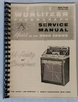 Wurlitzer Phonograph Service manual Models of the 2900 series Sachsen - Großschönau Vorschau