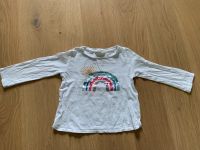 H&M Langarmshirt Oberteil weiß mit Pailetten Regenbogen Gr 104 Wandsbek - Hamburg Bergstedt Vorschau