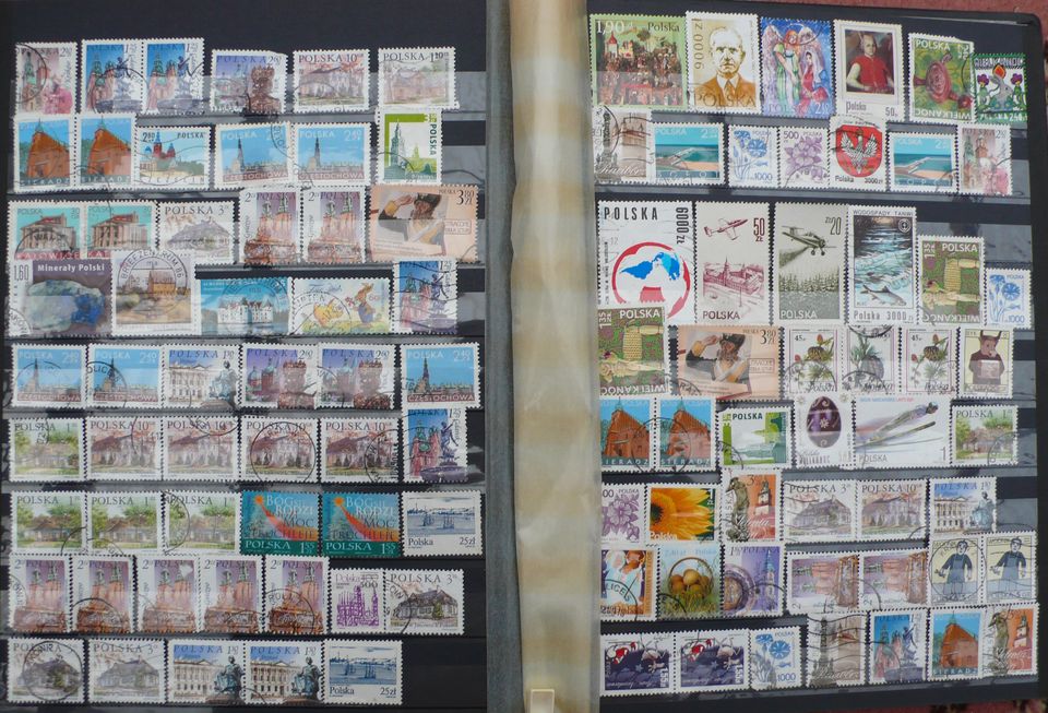 Polnische Briefmarken - Sammlung inklusive Briefmarken - Album in Deiningen