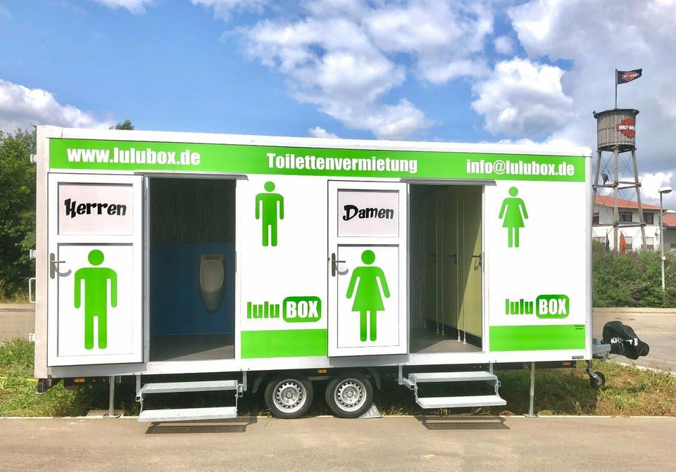 Toilettenwagen, WC-Wagen, Klowagen, Mieten, WC, Anhänger in Schemmerhofen