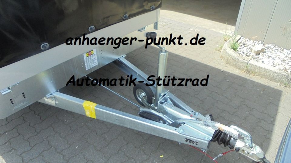 PROFI Anhänger 4 x 2 x 2m Plane SPITZE 2700kg LADEHÖHE nur 63 cm in Kevelaer