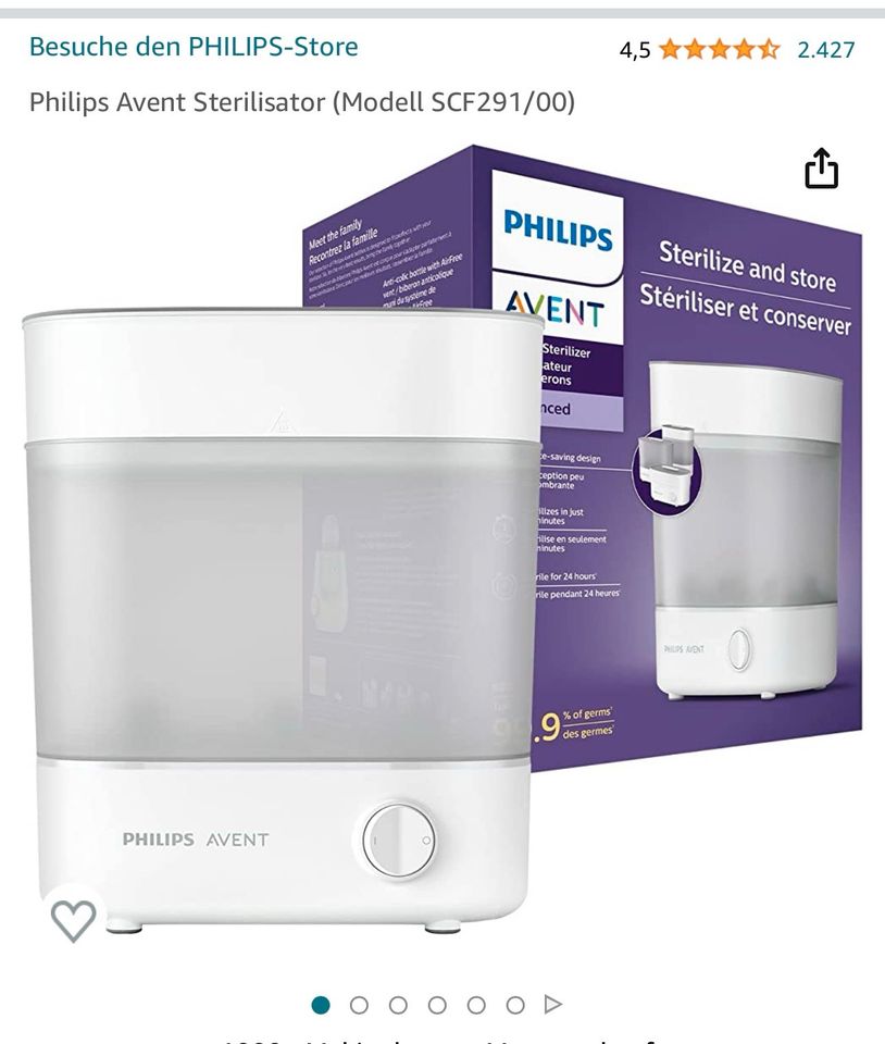 Philips Avent Sterilisator in Bad Grund (Harz)