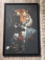 Wandbild Tiger Gangster Mafiaboss, schwarz, Luxus Baden-Württemberg - Mannheim Vorschau