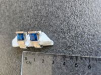 Damen-Ohrringe, Stecker, echt Silber, mit blauem Stein Nordrhein-Westfalen - Hille Vorschau