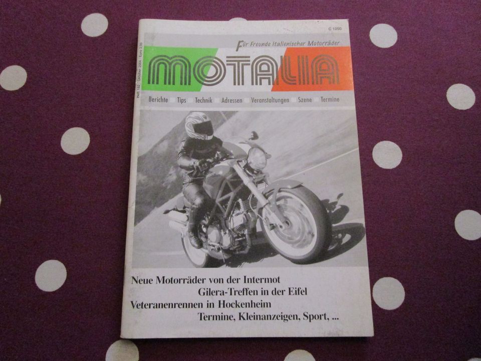 Motalia Heft 182, Gilera Treffen in der Eifel, Motorräder von der in Limburg