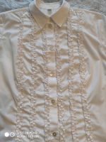 Damen weiße Bluse mit kleinen Rüschen, Gr. 44, neuwertig Dortmund - Brackel Vorschau