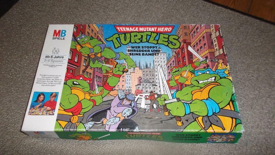 Teenage Mutant Hero Turtles-Wer stoppt Schredder? MB Spiele 1990 in Lüdersfeld