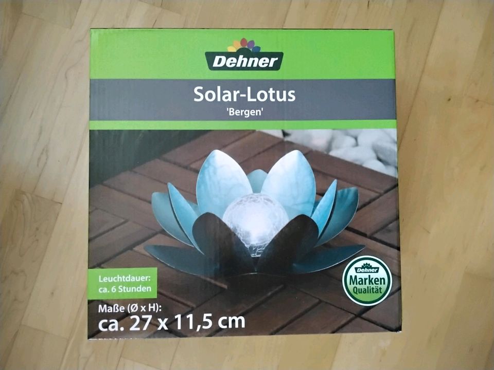 Solarlampe "Lotus" von Dehner neu! in Mamming