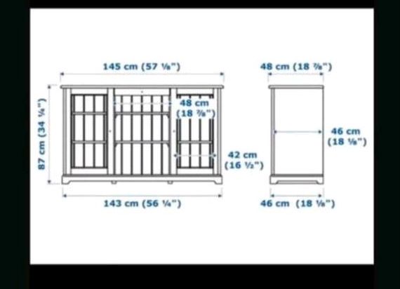 Ikea liatorp sideboard schrank weiß in Pfungstadt