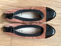Pink-schwarze Leder Ballerinas Gr. 39 München - Maxvorstadt Vorschau