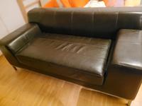 Ikea Kramfors 2er-Sofa Leder dunkelbraun Nürnberg (Mittelfr) - Mitte Vorschau