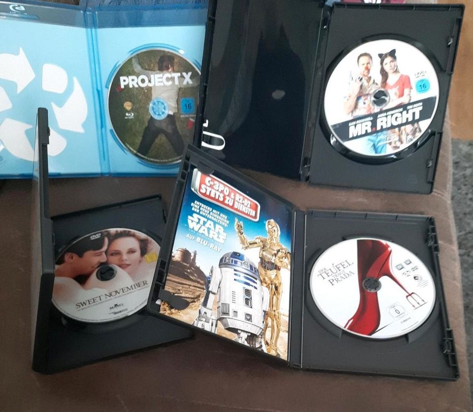 3 DVD's eine Blue ray in Wiesbaden