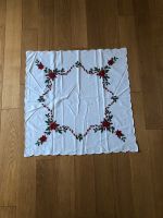 Tischdecke | 85x85 | Weihnachten | Advent | Blumen | weiß Stuttgart - Feuerbach Vorschau