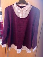 2 in 1 Pullover in weinrot  Bexleys Gr. 48 Thüringen - Veilsdorf Vorschau