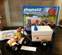 PLAYMOBIL 70053 City Life Quad mit Rettungsanhänger Hessen - Heusenstamm Vorschau