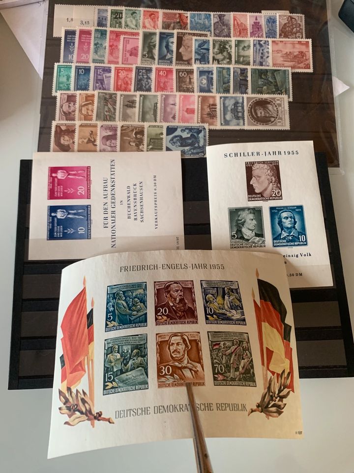 Briefmarken DDR Jahrgang 1955 postfrisch in Freiberg