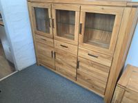 Highboard  massiv Wildeiche Eiche geölt Schrank Breite 175cm NEU Nordrhein-Westfalen - Enger Vorschau