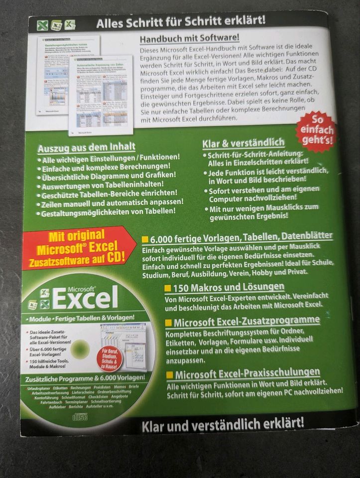 Microsoft Excel - Einfach mit Excel arbeiten mit CD in Schkeuditz