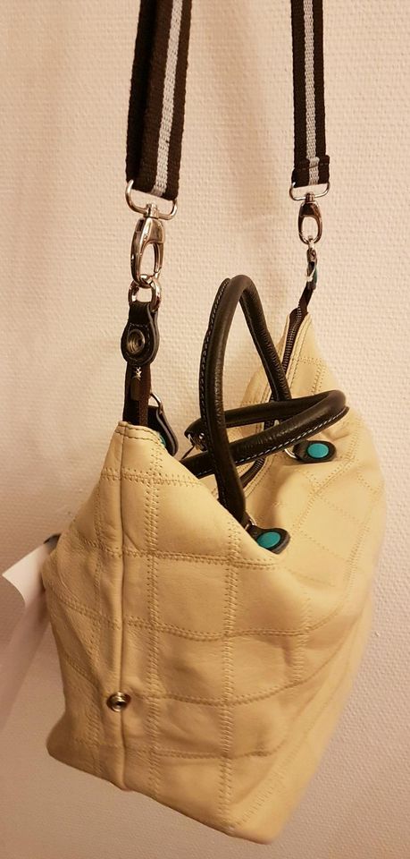 GABS G3 Tasche Handtasche neu Größe L Leder Patchwork beige in Taucha