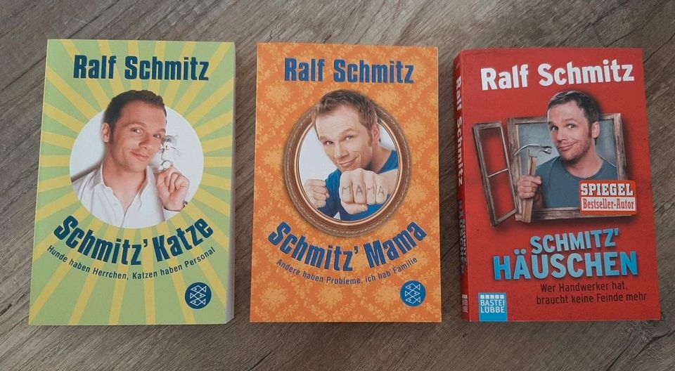 Bücher "Schmitz' Katze"/"Schmitz' Mama"/"Schmitz' Häuschen" in Delbrück