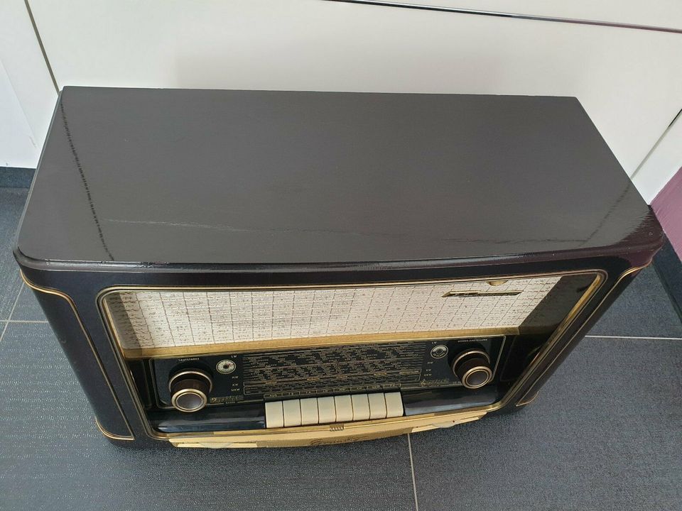 Grundig Radio 3035 3D, voll restauriert, 50er Jahre, mit Klinke in Rückersdorf