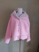 Reclaimed vintage Pilotenjacke rosa Wildlederimitat Hessen - Maintal Vorschau