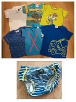 KLEIDERPAKET Junge: 5 T-Shirts + Badehose/ Schwimmwindel Gr 74-80 Hessen - Ebsdorfergrund Vorschau