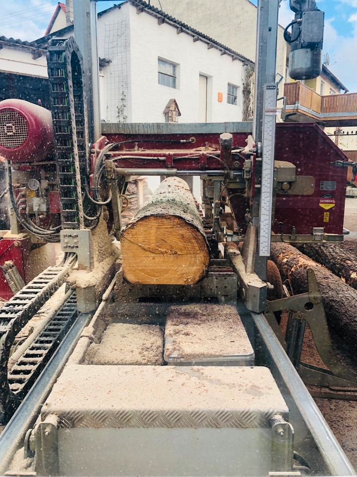 Mobiles Sägewerk / Lohnschnitt / Bandsägewerk Mobilsägewerk in Langfurth