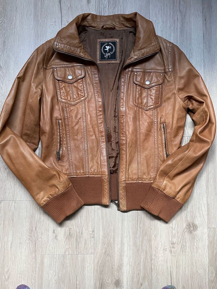 Gypsy Lederjacke Cognac Größe L in Hamburg