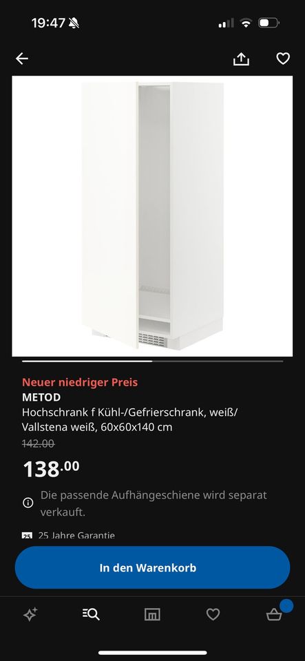Ikea Küche Metod Maximera Hochschrank Weiß in Buxheim Memmingen