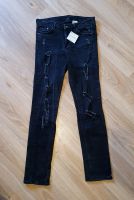 Schwarze stone washed skinny Jeans Duisburg - Friemersheim Vorschau