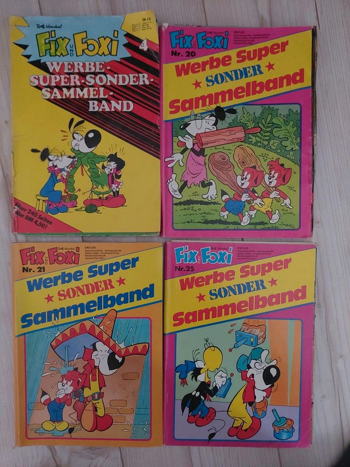 Fix und Foxi Werbe Super Sonder Sammelband Comic Bücher 80er Jahr in Fürstenwalde (Spree)