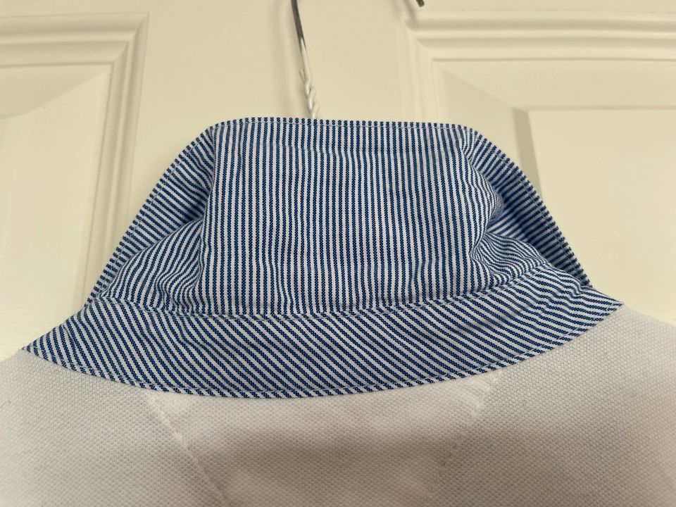 Tommy Hilfiger Poloshirt weiß blau XL 42 in Leuna