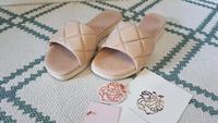 Apple of Eden Sandalen Pantoletten Slipper Helen rosa beige Leder Bayern - Hirschaid Vorschau