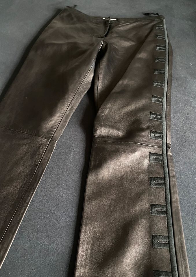 Gianni Versace Couture Designer Leder Hose  It; 40 in Meine