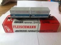 Fleischmann H0 5234 Containertragwagen "World Transport" Nordfriesland - Bredstedt Vorschau